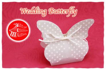 Portaconfetti Wedding butterfly 